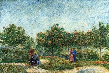 El parque Voyer d Argenson en Asnieres Vincent van Gogh Pinturas al óleo